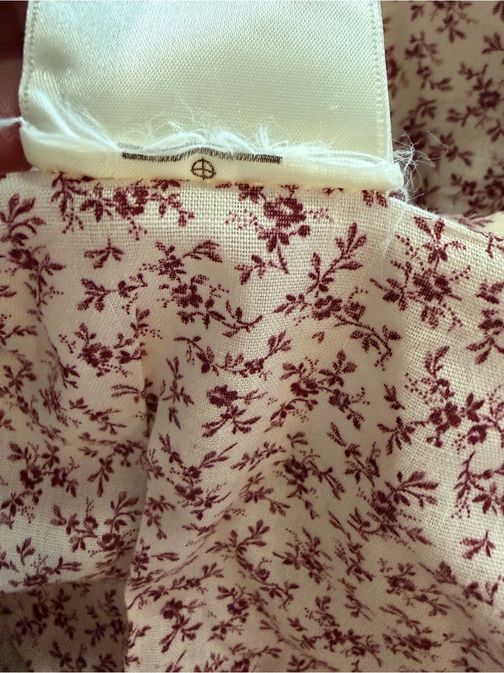 GUNNE SAX Vintage 70s Ditsy Floral Calico Lace Flutter Sleeve Prairie Dress - Picture 15 of 15
